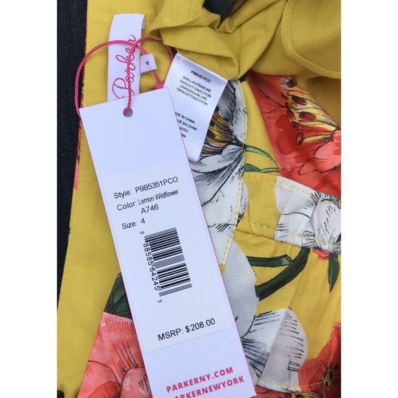 PARKER Coraline SKIRT Floral Multicolored Ruffled Size 4 NWT - Picture 4 of 4